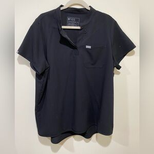 Figs Black Maternity Shirt/Scrubs